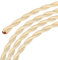 sourcing map Cavo elettrico in tessuto intrecciato intrecciato a 2 nuclei, 18 AWG, 3 m, cavo elettrico vintage in tessuto intrecciato per lampade a sospensione fai da te, beige