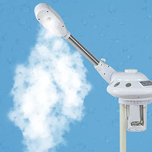 750W Gesichtsdampfer Facial Steamer Ozon Sprayer Gesichtssauna Verdampfer Bedampfer Dampfgerät Einzelrohr mit Beweglichen Rädern, Ozonfunktion SPA Gesichts-Befeuchter