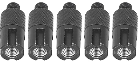 Alomejor 5-teiliger Angel-Schnellverschluss-Adapter Karpfen, Aluminiumlegierung Rod Pod Bank Sticks Anschluss für Bissanzeiger