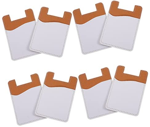 Gatuida 8stücke Selbstklebende Handy-kartenhalter Aus Pu Universelles Kartenetui Für Smartphone-rückseite Flexibel rutschfest Für Kreditkarten Und Bargeld Langlebig Und Bequem Der