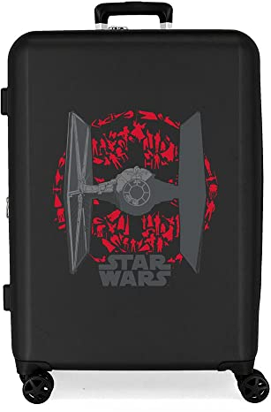 Star wars Tie Fighter Maleta Mediana Negro 48x70x26 cms Rígida ABS Cierre TSA Integrado 81L 3,98 kgs 4 Ruedas Dobles