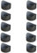 cyclingcolors 10 x Abstandshalter aus Kunststoff, konkav, einfach, Keil, Rohr, Achse, Unterlegscheibe, Stützscheibe, D = 13 d = 5,5 l = 14