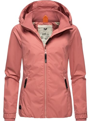 Ragwear Damen wasserdichte Übergangsjacke leichte Jacke kurz mit Kapuze Dizzie Intl XS-6XL