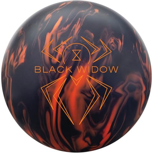 Bowlerstore Products Hammer PRE-DRILLED Black Widow 3.0 Bowling Ball - Black/Orange 15lbs