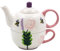 Lesser & Pavey Lynsey Johnstone Roses & Bees Tea for One | Ceramic Teapot and Cup Set | Beautiful Gift for Home Use | Stylish Printed Teapot for Tea Lovers