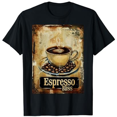 Espresso Bliss Tasse à café vintage aquarelle Barista T-Shirt