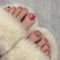 24Pcs French Press on Toenails Short Sequins Cat Eye False Toenails Square Artificial Fake Toe Nails Acrylic Full Cover Summer Stick on Toe Nails for Women Girls Nail Salon and Nail Art DIY