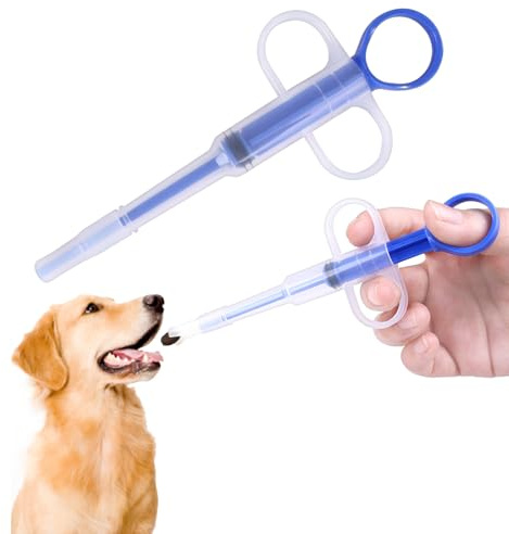 YAZANY Pet Pill Popper, Pet Pill Dispenser Cat Pill Popper Cat Tablet Dispenser, Medicine Shooter Feeder Pill Plunger Popper Soft Tip Tablet Syringe Pusher Animal Medicine Feeder for Small Cats Dogs