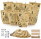 Adventskalender zum Befüllen - 28 Weihnachtskalender Papiertüten und Zahlenaufkleber zum Selber Basteln - Doppelseitig bedrucktes Motiv - Kraftpapiertüten Advents für Kinder Erwachsene Weihnachten