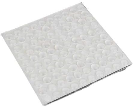 100 Stück Halbkreisförmige Selbstklebende Transparente Silikonmatten Absorbieren Stoßfänger für Türen, Schränke, Schubladen