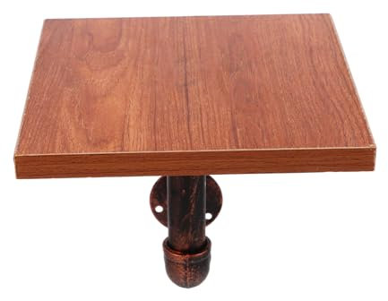 Ciieeo für ordnerregal buchattrappe holzplatte bucherregal holzbohlen bastelzeug bastelst dekoration Wand Retro-Bücherregal Retro-Industrie Gestell Bambus