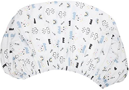 MOBUTOFU Spannbettlaken Für Stubenwagen Stubenwagenlaken Für Bettlaken Stubenwagen-matratzenauflage Ovale Form Hochelastisch Waschbar Feuchtigkeitsabsorbierend Schweißabweisend