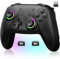 PC Controller Wireless, Gaming Controller PC mit Hall Joystick Trigger, Kein Drift und Dead Zones, PC Controller mit Programmierung Turbo, Bluetooth Gamepad Wireless kompatibel mit PC/Switch,Schwarz