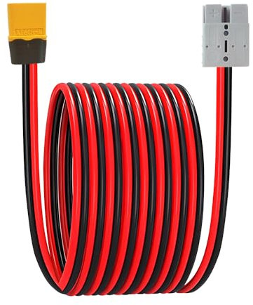 yotutun 10AWG Anderson auf XT60 Adapter, 50A Anderson Stecker auf XT60 Solar Verlängerungskabel Solarkabel für Solargenerator Powerstation Solarpanel 60CM (XT60 Männlich)