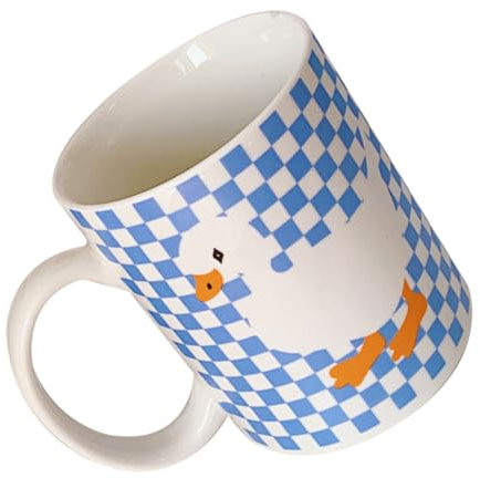 CHICAMPERA Tazza in Ceramica Con Manico Ergonomico - Tazza Con Motivo Crema Per Cioccolata Calda