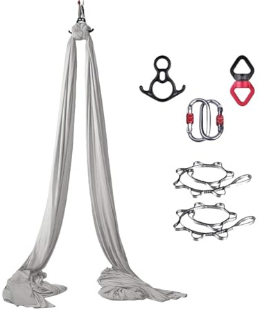 INLANDSIS Hotel Bee Yoga Aerial Silk(8x2.8m), Yoga Hammock for Hanging, Trapeze Swing, Strong Load-Bearing, Safe Protection, Yoga Swing Set, Acrobatics Hammock