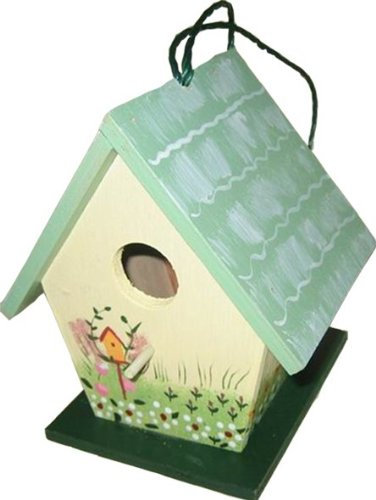 Vogelhaus Kohlmeise grün ca. 14x12x15 cm
