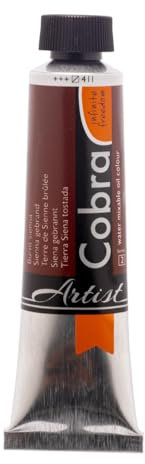 Cobra Talens wassermischbare Ölfarben, 40 ml, 411 Siena Gebrannt