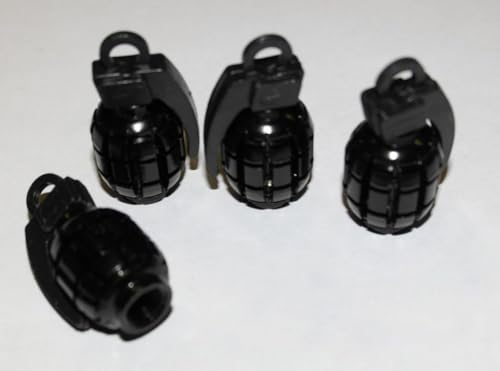 Schwarz Granate Ventilkappen Staub Dusties Gap Set Von 4 Kompatibel mit Audi A4 A3 A5 Alle Modelle