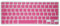 MiNGFi Silicone English QWERTY Keyboard Cover for MacBook Pro 13 A1278/A1425/A1502(2008–2017) Air 13 A1369/A1466(2010–2017) Pro 15 A1398/A1286(2008–2015) Pro 17 A1297(2011) EU/ISO Layout - Pink