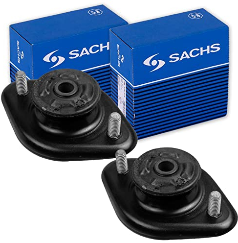 SACHS 2x Domlager, Metall, Schwarz, Bodenmontage, Lagerhalterung