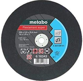 METABO Flexiamant super 350x3,0x25,4 Inox, Trennscheibe, gerade Ausführung (616343000)