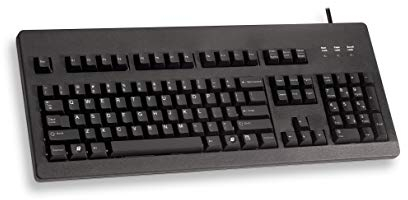 CHERRY G80-3000, Kabelgebundene Mechanische Tastatur, EU-Layout (QWERTY), USB-Anschluss, Robust, Programmierbare Tasten, MX BLUE Switches, Schwarz