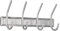 Alco-Albert 2841 - Garderobenleiste mit 4 Haken, ca. 31,5 cm, Silber, 13 x 13 x 7 cm