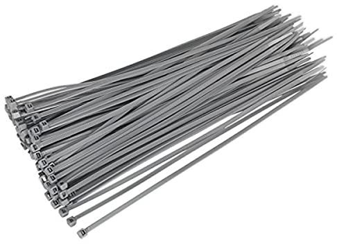 Sealey CT30048P100S Cable Tie 300 x 4.8mm Silver Pack of 100