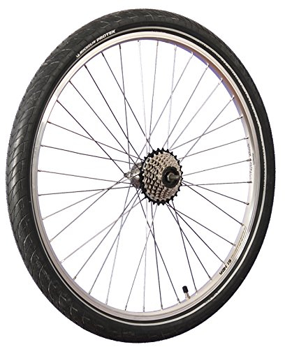 26 Zoll Hinterrrad Hohlkammer / 7 Fach Zahnkranz und Bereifung