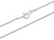 Panzerkette 925 Sterling Silber rhodiniert 1mm breit Länge wählbar 36 40 45 50 55 60 cm Silberkette anlaufgeschützt Halskette Kette Damen (50)