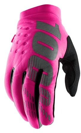 100% Erwachsene Brisker Handschuhe, Neon Rosa Schwarz, M