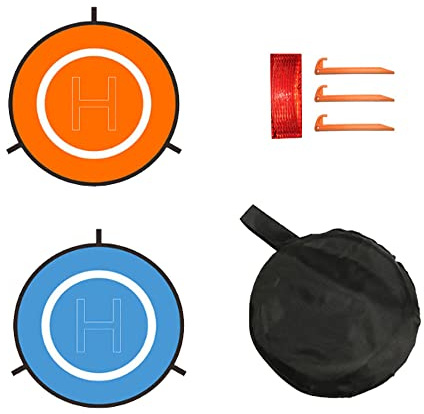 Yiqigou 22.6 pollici Piattaforma di Atterraggio Portatile Pieghevole Impermeabile Su Entrambi i Lati Nylon Landing Pad per RC Quadcopter (55CM)