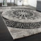 Paco Home Wohnzimmer Teppich, Klassisches Design, Kurzflor m. Orient Muster u. Marmor Optik, Grösse:200x290 cm, Farbe:Grau