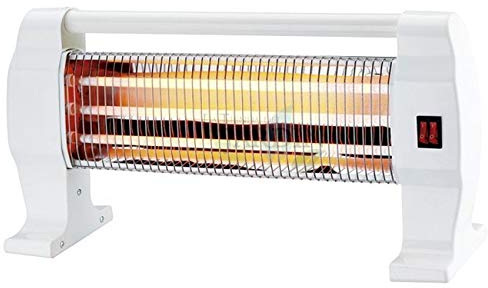 Suinga Poêle à quartz ET-QH13 avec 3 niveaux de puissance, 400W-800W-1200W, design blanc, taille compacte