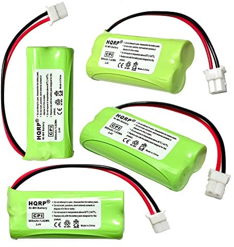 HQRP 4-Pack Phone Battery Compatible with VTech 89-1341-00-00 8913410000 89-1347-01-00 8913470100 89-1347-02-00 8913470200 2SN-AAA40H-S-X2 2SNAAA70HSX2F Cordless Telephone