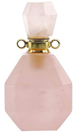 EXCEART en Verre pour Huiles Essentielles Charme De Bouteilles Mini Bouteilles en Verre avec Chaîne De Parfum De Bijoux Charme De De Parfum Fiole Cristal