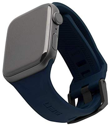 Urban Armor Gear Scout Correa Para Reloj Apple Watch 42Mm / 44Mm [Watch Se, Series 6 / Series 5 / Series 4 / Series 3 / Series 2 / Series 1, Silicona Blanda, Cierre de Acero] Azul