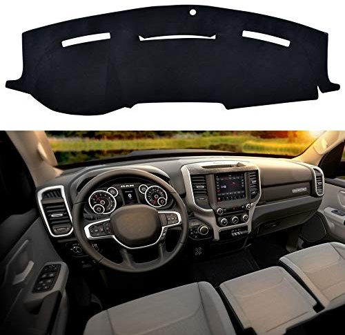 SPEEDWOW Armaturenbrett-Abdeckung für Armaturenbrett, Teppich, kompatibel mit Dodge Ram 1500 2500 3500 2009