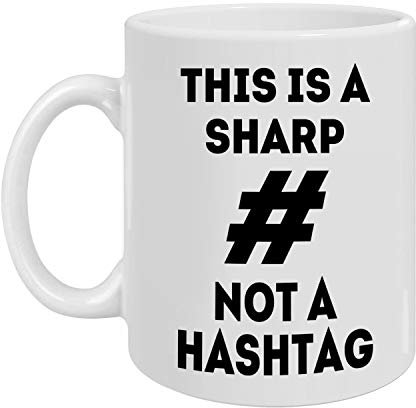 Funny Musician Gift Coffee Mug for Teacher - 11 oz White Mug