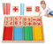 Sunshine smile Montessori Mathe Spielzeug,mathematisches Spielzeug Holz,Mathe Spielzeug Rechenstäbchen,Zahlenlernspiel, Pädagogisches Mathe-Spielzeug für Kinder 3 4 5