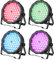 BETOPPER Bühnenlicht DJ Licht, LED Par Licht 54 * 1,5 W RGB 3 in 1 Lichteffekte,Discolicht mit Tonaktivierung/DMX512 für Party Hochzeit Club Bars Halloween Weihnachten（4 Stück）