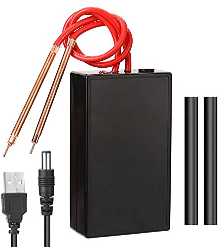 Mini Puntatrice, 18650 Saldatrice A Punti Portatile A Batteria 6 Gear Regolabile Con Penna Per Saldatura A Punti E Foglio Di Nichel Per Artigiano, Principiante