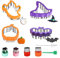 Halloween Ausstecher-Ausstechformen Set, 10 Stück Keksausstecher für Größen, darunter Kürbis, Geist, Fledermaus, Hexenhut, Gemüse Obst, Edelstahl,für Backen mit Kinder
