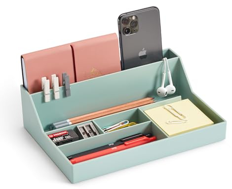 Miquelrius - Bandeja Organizadora Sobremesa , Organizador de Escritorio , Tamaño 250 x 175 x 72 mm , Color Verde