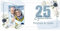 Herz & Heim® Hochzeitsdeko Party-Banner mit eigenem Foto und Namen 0,80 x 1,60 m (Silberne Hochzeit)