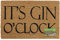 JVL Eco-Friendly Latex Backed Coir Door Mat, Gin O'Clock