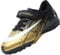 VLOOKST Fußballschuhe Jungen Kunstrasen Fussballschuhe Kinder Trainingsschuhe Mädchen Sneaker Sportschuhe Indoor Outdoor Turf Football Schuhe Unisex Schwarz Gold Gr.36
