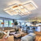 HIHIHOMY WohnzimmerlampeDimmbar 106cm, Weiß Led Wohnzimmer 8-Rechteckig mit Fernbedienung 3000K-6500K DeckenlampeModern Wohnzimmerlampe