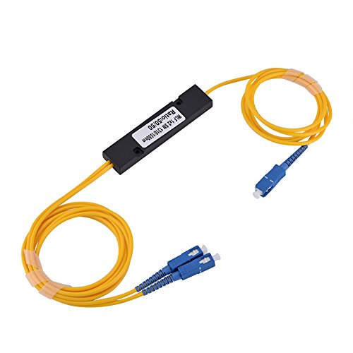 Joyzan Cavo Splitter Ottico, Cavi Ottica Audio Digitale In Fibra Ottico 1 Input 2 Output Monomodale Divisore Con Connettore SC SC APC Rete Ottica Passiva Per Distributore TV DVD Amplificatore Soundbar